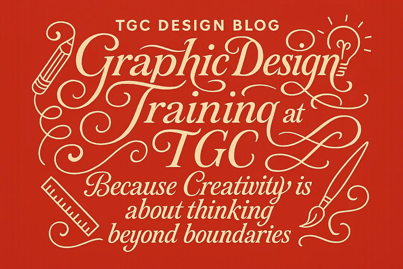 Graphic Design Training at TGC: Because Creativity is about thinking beyond boundaries
